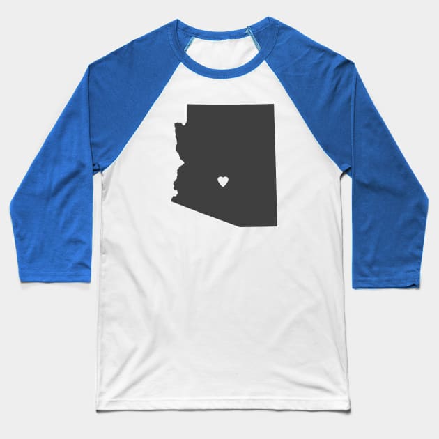 Arizona Love Baseball T-Shirt by juniperandspruce